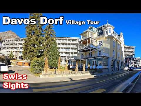 Davos Dorf Switzerland 4k Beautiful Village Tour