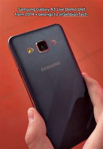 Samsung Galaxy A3 Live Demo Unit from 2014 • belongs to @Simbian Tech #samsunggalaxy #oldphone #oldphones #2010snostalgia #livedemounit