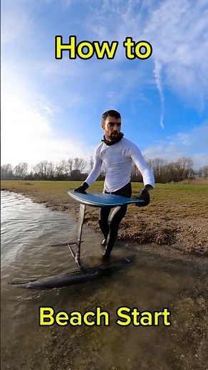 Pump Foil How to Beach Start