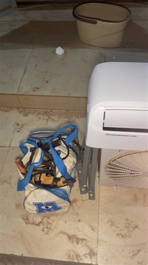 HISENSE AC INSTALLATION #gambian_tiktok🇬🇲🇬🇲 #ac