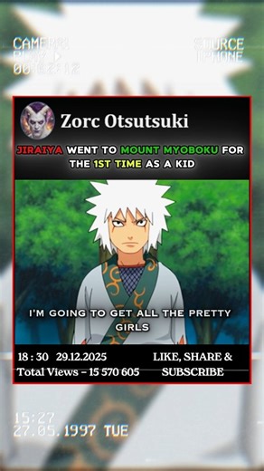 JIRAIYA went to Mount MYOBOKU as a KID 😱