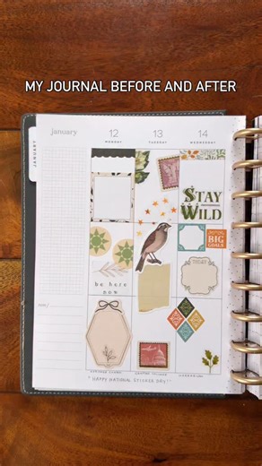 “You use so many stickers. How do you have any room to write??” I make room. 😁 #journal #creativejournal #planner #journaling #creativejournaling | Planning with Bumble