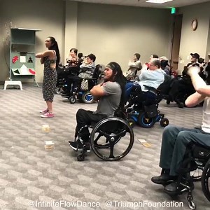 10K views · 197 reactions | Dance connects all of us together  Marisa Hamamoto @adelfoceramejr leads the #Macarena ♿️ Great to make some new friends at @triumphfoundation | Infinite Flow Dance | Facebook