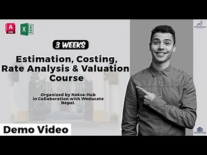 3 Weeks Estimation, Costing & Rate Analysis Course - Demo Video