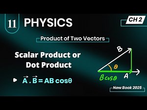 Scalar Product or Dot Product Class 11 Physics New Book | Product of Two Vectors 11th Class Physics