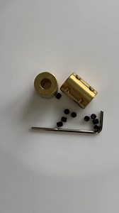 2pcs 7 x 7mm Motor Shaft Rigid Brass Sleeve Coupling Connector + Tighten Screws