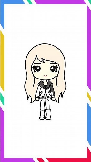 Rocker Girl – Easy Cartoon Drawing Tutorial