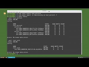 Linux Command Line (104) ZFS pt3 - UUID