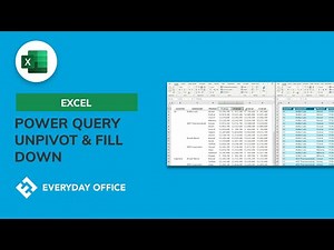 Using Power Query to Unpivot Columns and Fill Down | Everyday Office