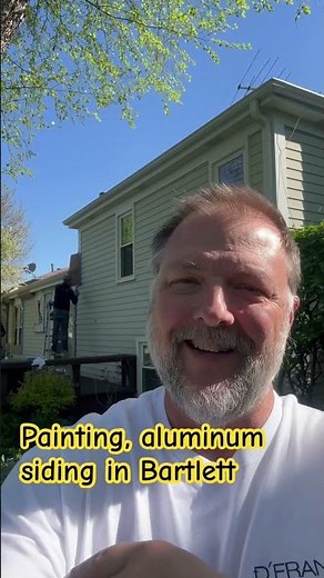 Prep on aluminum siding to paint #exteriorpainting