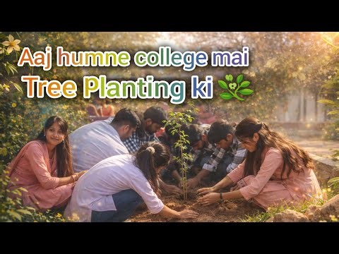 Aaj Humne College Mai Tree Planting Ki 🌱🌳#vloging #vlog #viral #trending #yt