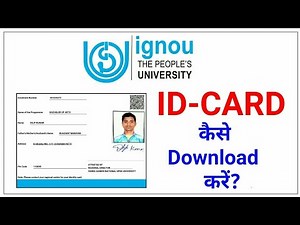 How to Download IGNOU Id card | NEW | control number | Ignou | 2021 | #ignou #creatorshaihum