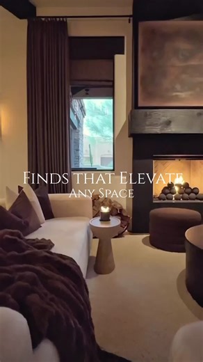 Home decor finds that elevate any space! 😍❤️ Plush faux fur throw. Curved dining chairs. Accent chair and shag living room rug. Compact & easy storage space. Drunk organizer. Faux tree, planter & table lamp.