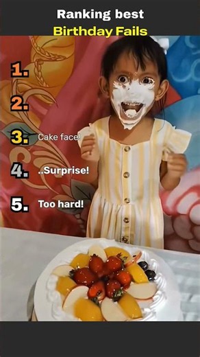 Ranking The Most Chaotic Birthday Moments! #birthday #fails #funnykids