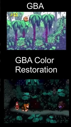 DONKEY KONG COUNTRY GBA VS. COLOR RESTORE PATCH #retrogaming #donkeykong #nintendo #retro #gameboy