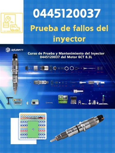 Shumatt Diesel Pump Injector Parts Ruby Li on Instagram: "🎬 Video de mantenimiento del inyector de combustible 0445120037 para motor 6CT de 8.3L Capítulo 2: Prueba del kit de prueba del inyector 📩 Canales de consulta 🌐 Sitio web oficial: https://www.shumatt.com 💬 WhatsApp/WeChat: +86-13410541523 📧 Correo electrónico: ruby@shumatt.com ☎️ Teléfono: +86-75523215133 #ReparaciónDiésel #TutorialDeInyectores #Diésel #Autopartes #SHUMATT #CommonRail #0445120037 #Inyector #Mantenimiento #Motor #Vide