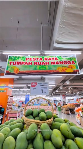 Diskon & Promo Palembang on Instagram: "BANYAK BELI 1 GRATIS 1 di @farmersmarket99id Weekend ini biso bawa balek buah mewah dengan hargo yang murah meriah! Anggur Shine Muscat, Mangga Harumanis, Kiwi Red Ruby sampe Blueberry pun PROMO GALO Daging Sapi, Ayam, Seafood jugo banyak hargo spesialnyo! Semakin banyak belanjo di @farmersmarket99id weekend ini, makin banyak dapet untungnyo! Serbulah @farmersmarket99id di lantai bawah PTC Mall"