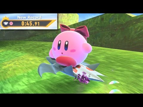 FR Beanstalk Park | Kirby on Shadow Star in 45.91 | Kirby Air Riders