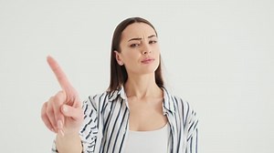 Serious Woman Shaking Her Finger Negatively Stock Footage Video (100% Royalty-free) 1065825859 | Shutterstock