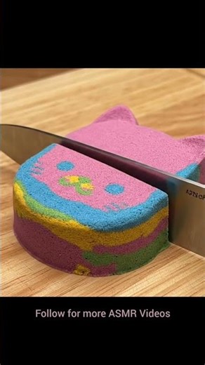 ✂️ Cutting Cute Cartoon Characters Made of Kinetic Sand | Satisfying ASMR Sounds #asmr #relaxing #ai