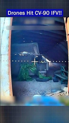 3 Russian FPV Drones Destroyed CV-90 IFV Inside Warehouse!