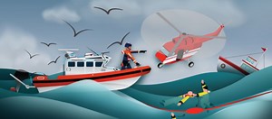 How can rescuers quickly find people lost at sea? - Science Journal for Kids