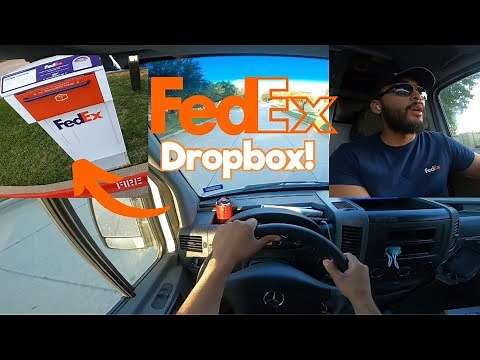 FEDEX DRIVER! (Picking up Drop boxes!!!)￼