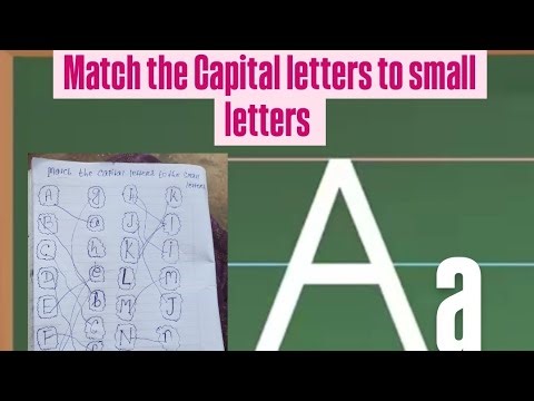 Match the English alphabet capital and small letters useful for kids। Ukg Lkg study 