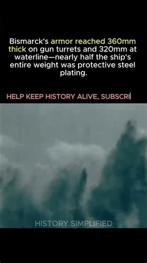 Bismarck Took HUNDREDS of Hits — Survived Because Half Its Weight Was Armor || WW2 #shorts #ww2