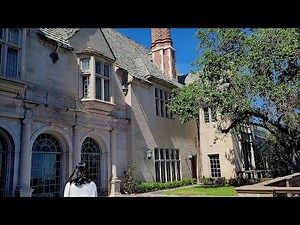 Walking tour of Greystone Mansion in Beverly Hills California and gardens