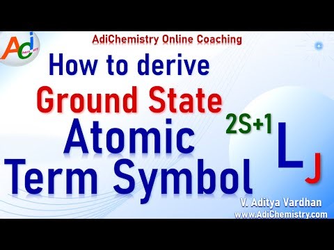 Ground State Term Symbol - How to derive? AdiChemistry CSIR NET GATE