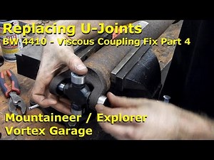 Replacing Driveshaft U-Joints - Mountaineer - Viscous Coupling Repair Pt 4 - Vortex Garage Ep. 15