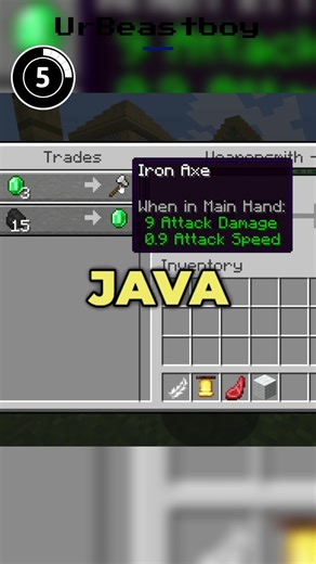 MINECRAFT JAVA TRADE VS BEDROCK TRADE #minecraft #minecraftshorts #gaming