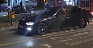 Vehicles with Albanian flags on the streets of Gracanica - Kosovo Online