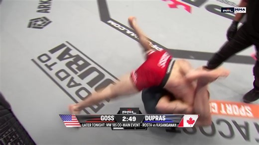 It's a First Round submission for Fred Dupras to kick off PFL Pittsburgh!#PFLPittsburgh | LIVE NOW ON ESPN APP | MAIN CARD 10PM ON ESPN 2 | UPMC Events Center | Pittsburgh, PA