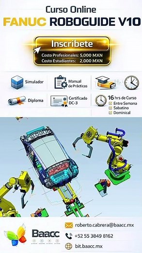 Curso Online de FANUC ROBOGUIDE V10