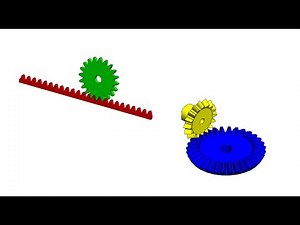 Rack and Pinion, Bevel Gears Assembly in SolidWorks