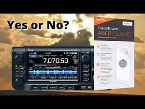 Does it work? Icom IC-705 Screen Protector and Anti-Glare Shield