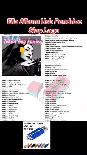 Ella Album USB Pendrive: Lagu Melayu MP3 Siap!