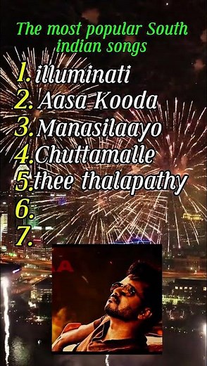 The most popular South indian songs