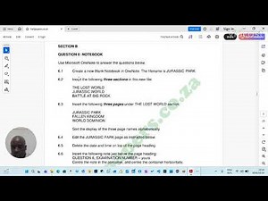 How to answer Computer Practice N6 June 2025 - Notebooks With One Note - Question 6 Part 1