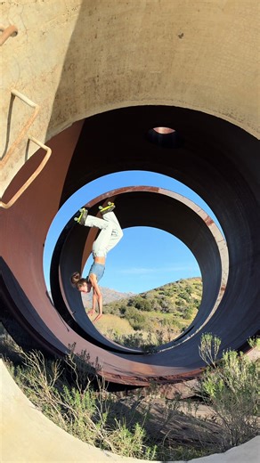 In the tubes again #levitate #rollerskate | roller skate