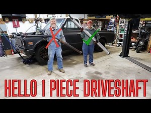 Installing a Custom 1 Piece Aluminum Driveshaft for Our 1972 Chevy C10 : Project Harold