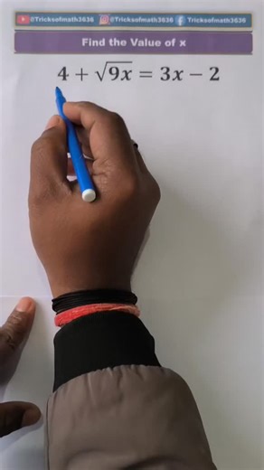 Sudhir Kumar on Instagram: "Find the value of x #mathematics #viral #shorts #study #exam"