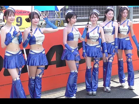 【Pacific Fairies / ピットウォーク 名取くるみさん 中山亜美さん 佐々木萌香さん 矢伏紗世さん 七瀬ななさん 水神ききさん】SUPERGT 2023.08.05