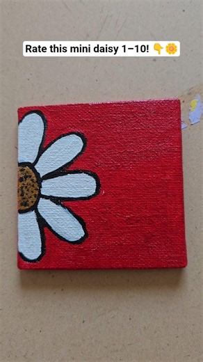 Rate this mini daisy 1–10! 👇🌼 #youtubeshorts #shortsfeed #ytshorts #explore #fypシ #viral #art