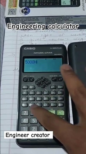 casio fx-82ES Plus calculator. #engineering #reel I