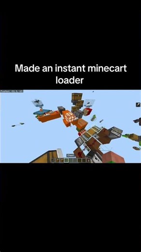 Made an instant minecart loader