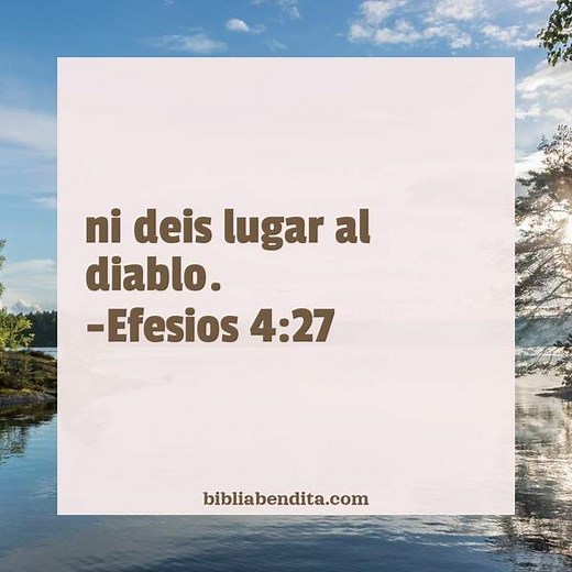 Explicación Efesios 4:27. 'ni deis lugar al diablo.' - BibliaBendita