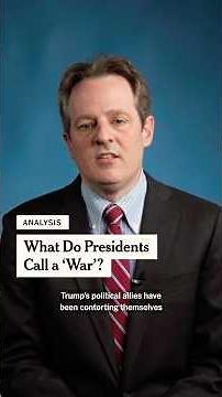 What Do Presidents Call a ‘War’?